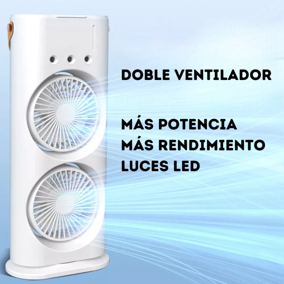 NUEVO VENTILADOR DOBLE RECARGABLE