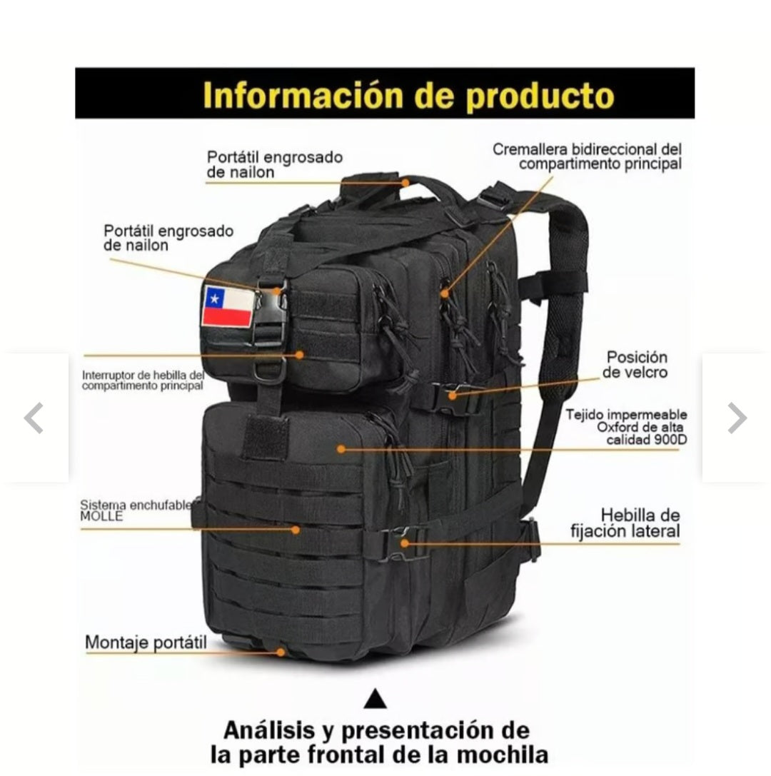 Mochila táctica militar 45L Multifuncional