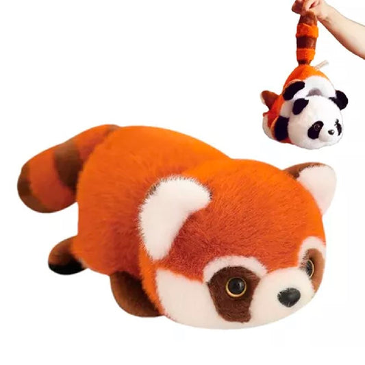 PELUCHE PANDA ROJO REVERSIBLE